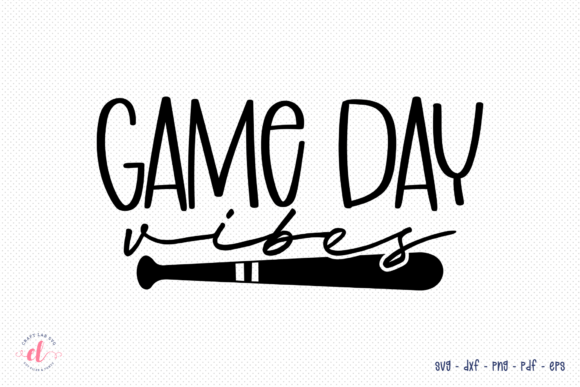 Game Day Vibes SVG: Baseball Graphics for Crafts