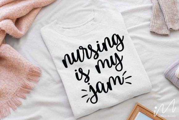 Nursing Is My Jam SVG: Graphics for Crafts & Creative Brands