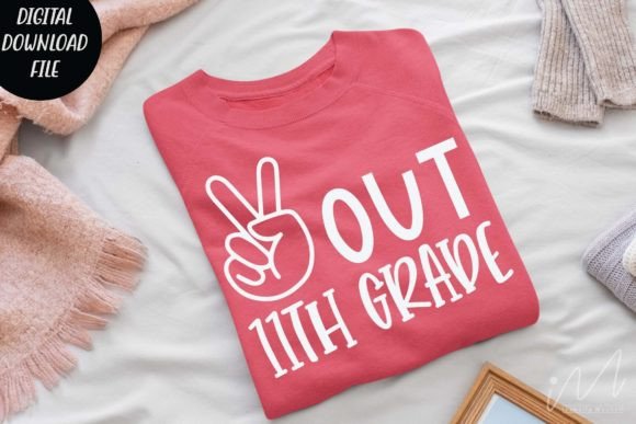 Peace Out 11th Grade SVG: Graphics for Crafts & Creative Campaigns