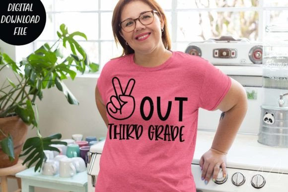 Peace Out Third Grade SVG: Crafts & Graphics for Local Branding